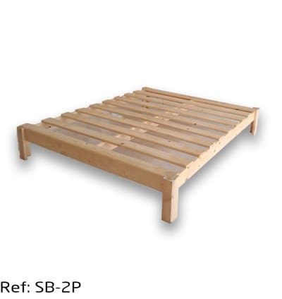 Sommier En Bois Naturel Deux places