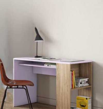 Bureau Latéral Mauve Clair – (A340M)