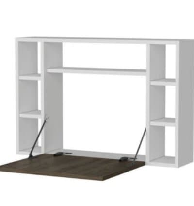 Bureau Mural Pliable Économiseur D’espace Mauve Clair – (A338M)