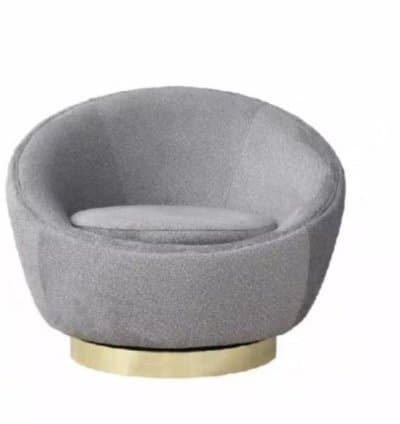 Fauteuil Salon Ovale Confortable et Pivotant à 360° (F103)