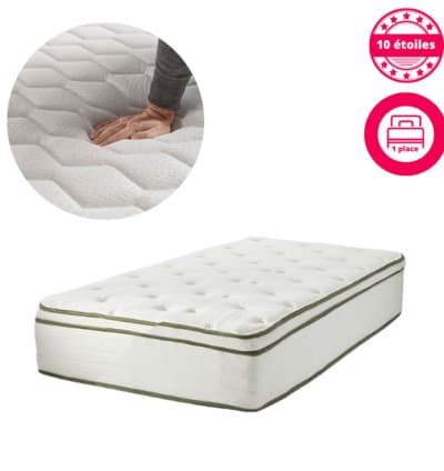 Matelas Royal Orthopédique Eurotop 1 Place 10 étoiles 32 cm