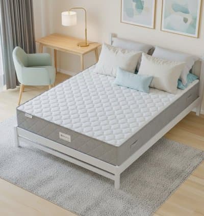 Matelas Hybride 2 Places Double Faces : Latex Naturel et Mousse HR 25 cm