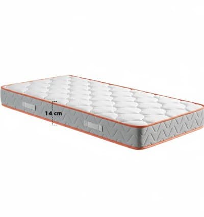Matelas Mousse Matelassé 5 Étoiles 1 Place Hauteur 14 cm
