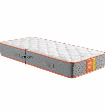 Matelas Mousse Matelassé 5 Étoiles 1 Place Hauteur 20 cm