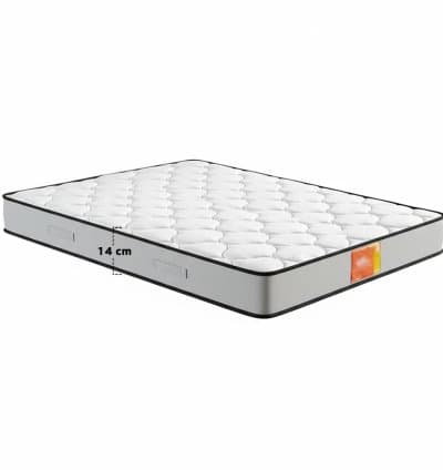 Matelas Mousse Matelassé 3 Étoiles 2 Places Hauteur 14 cm
