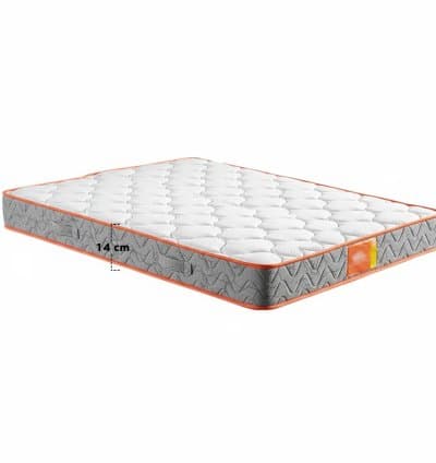 Matelas Mousse Matelassé 5 Étoiles 2 Places Hauteur 14 cm