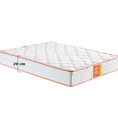 Matelas Mousse Matelassé 6 Étoiles 2 Places Hauteur 20 cm