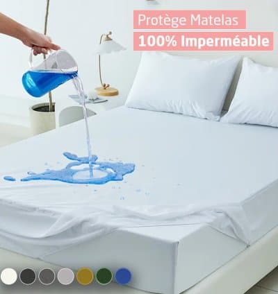 Protège-matelas Imperméable Respirant Silencieux et Confortable