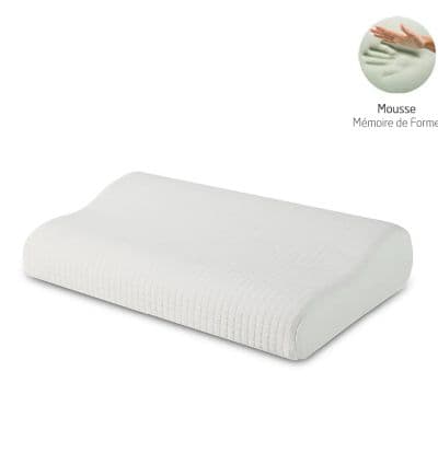 Oreiller ViscoQueen Orthopédique en Mousse à Mémoire de Forme