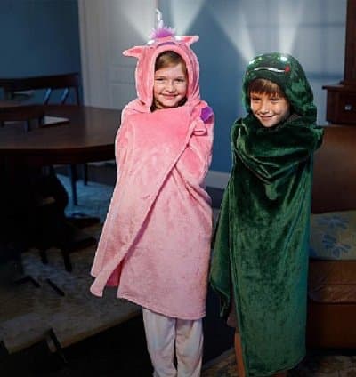 Couverture ou Cape à capuche pour enfants à LED