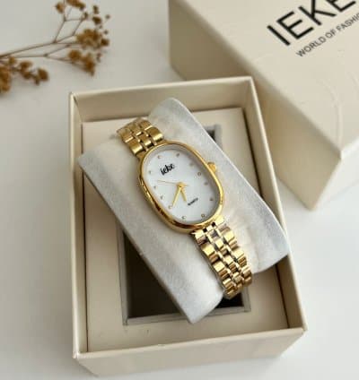 Montre ovale femme En acier inoxydable