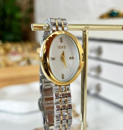 Montre ovale femme IEKE en acier inoxydable