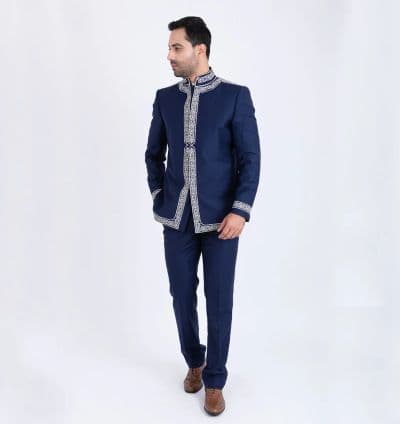 Costume Traditionnel Bleu-Beige EVASION