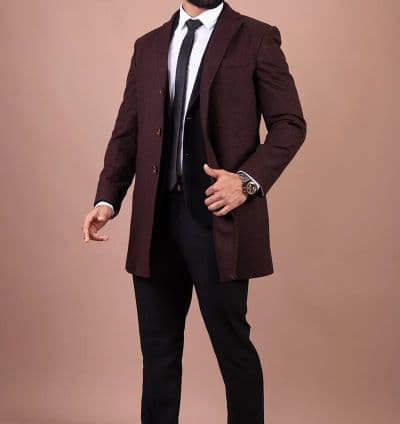 Manteaux Laine Marron EVASION