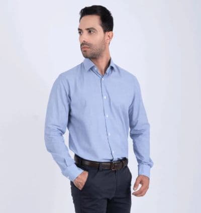 Chemise bleu gris ref209 - EVASION