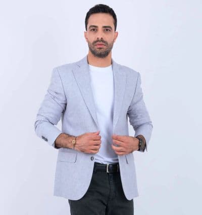 Veste Homme Lin Gris - EVASION