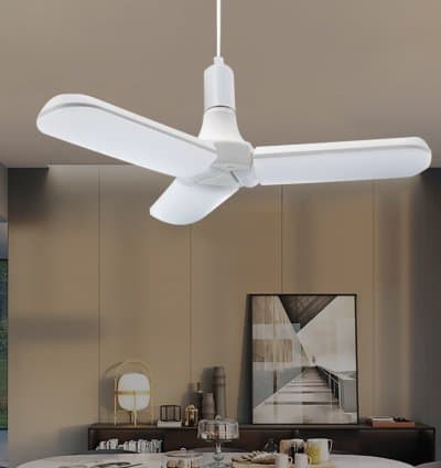 Lumière pliable de lame de ventilateur d'ampoule de 45W