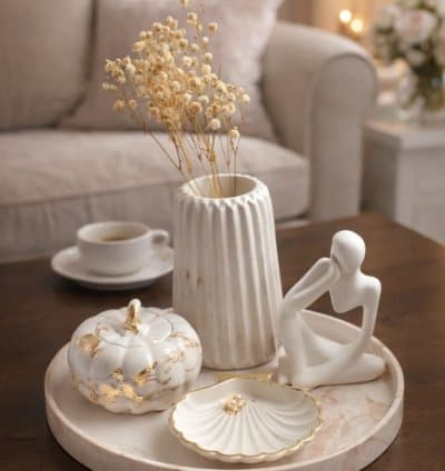 Set décoratif en plâtre