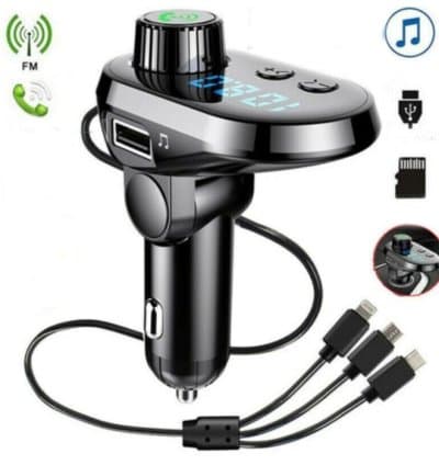 Lecteur Mp3 Sans Fil Avec Transmetteur FM 3 Ports