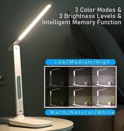 Lampe LED Tactile 3 en 1 – Lumière, Horloge & Style