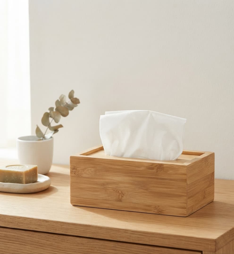 Porte papier en bois