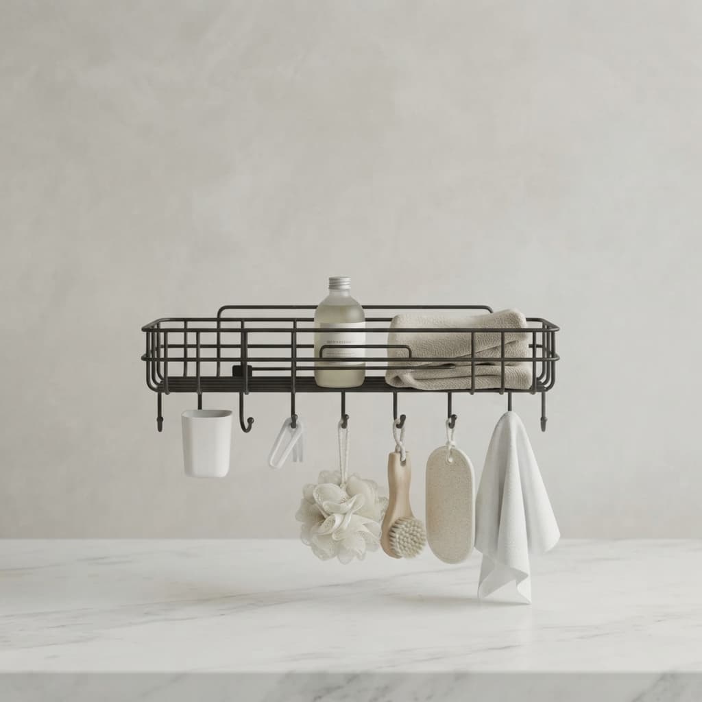 Étagère de Rangement Murale pour Salle de Bain