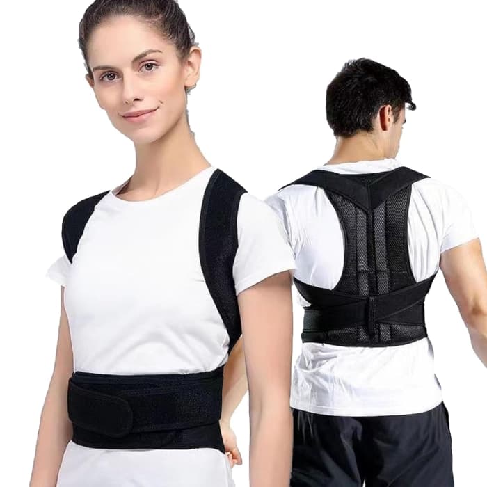 Ceinture Correcteur De Posture Dos Unisexe – Noir