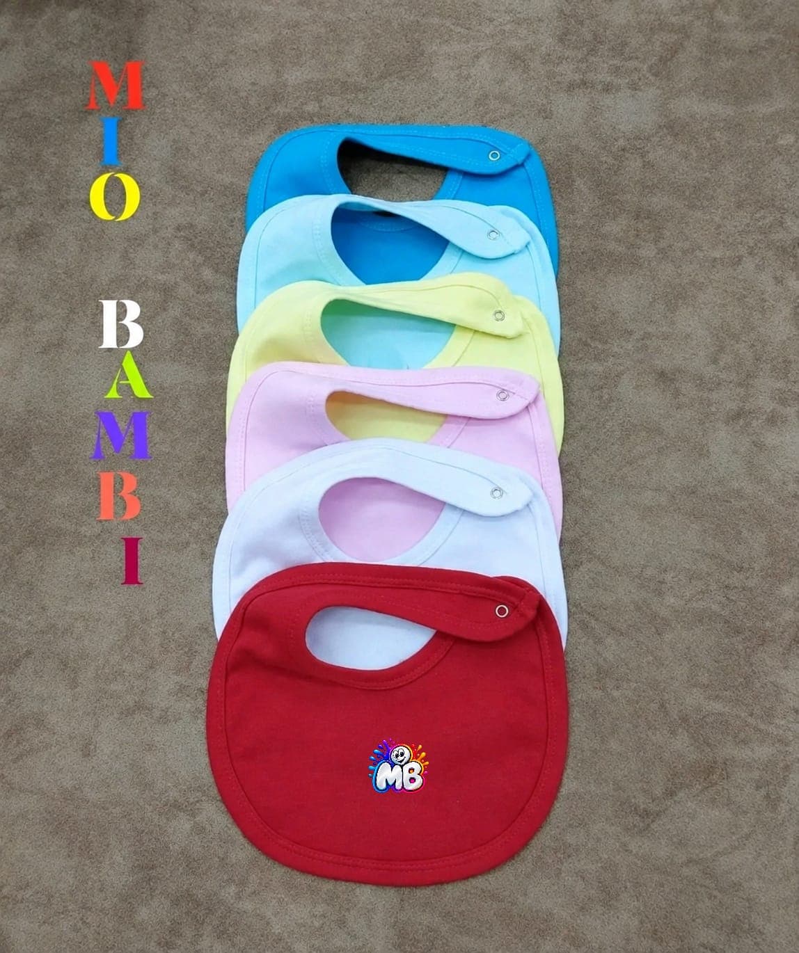 Lot de 5 bavoirs double cotton