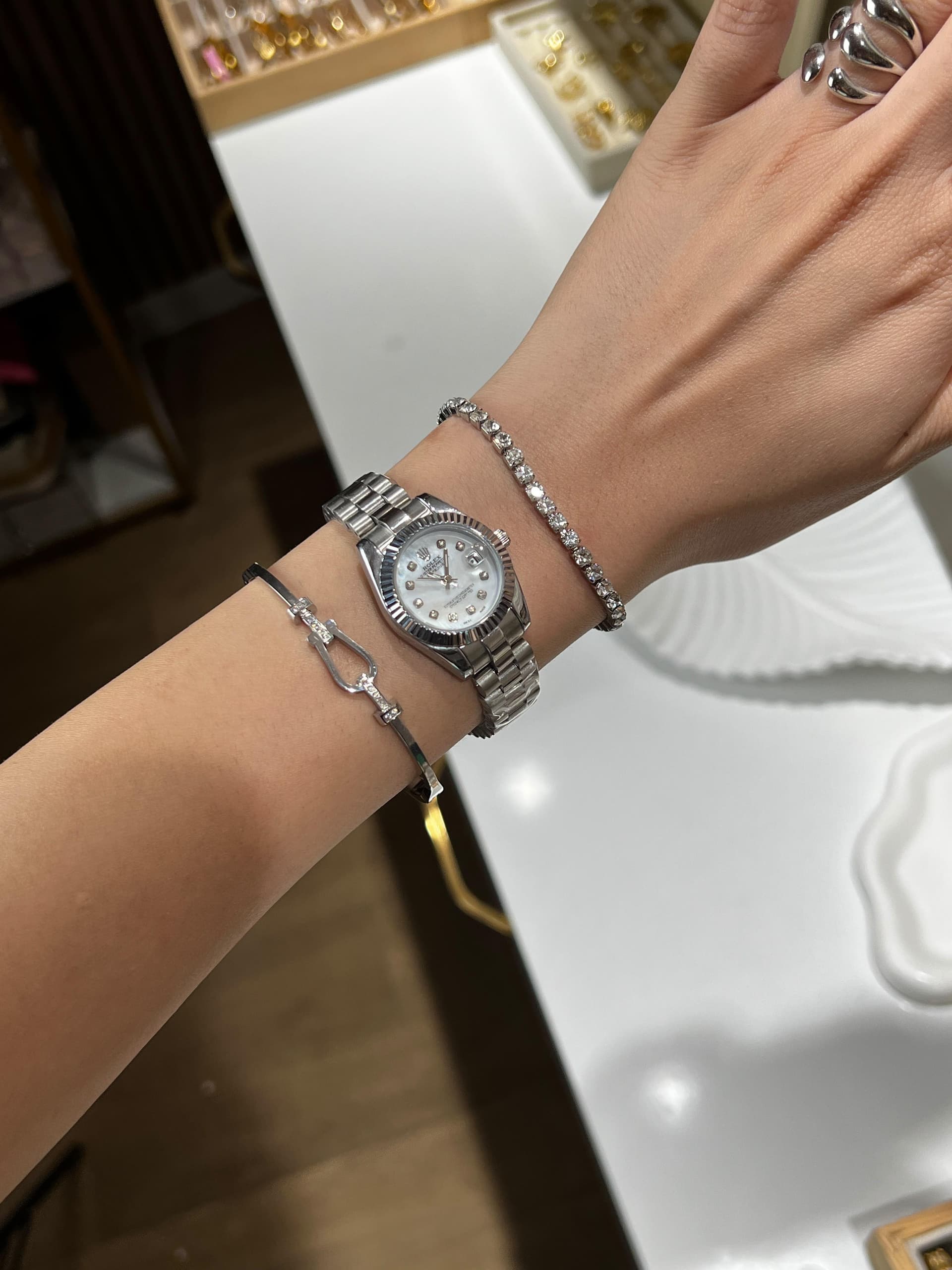 Set 3 pièces – Montre - Bracelet & Gourmette