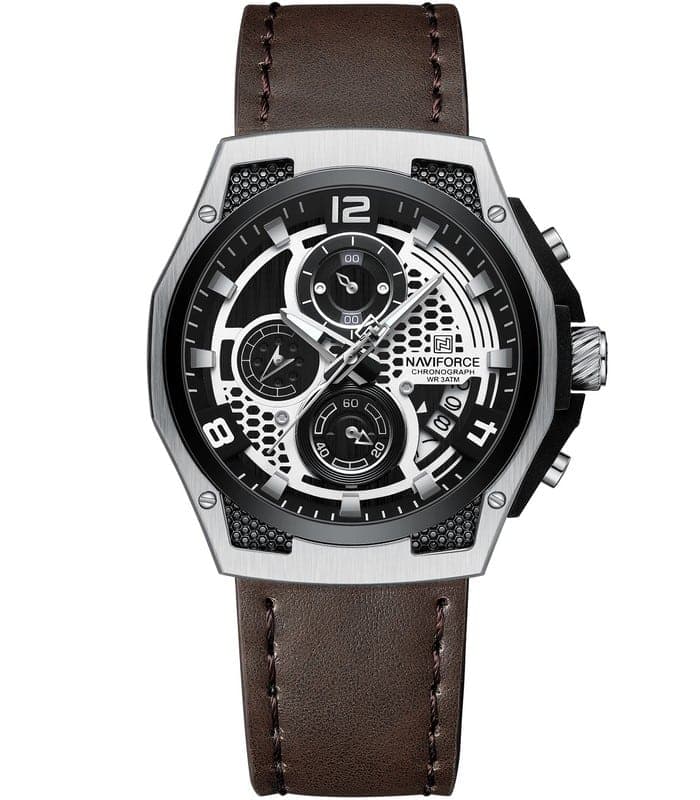 Montre pour Homme Naviforce NF8051L Marron Argent