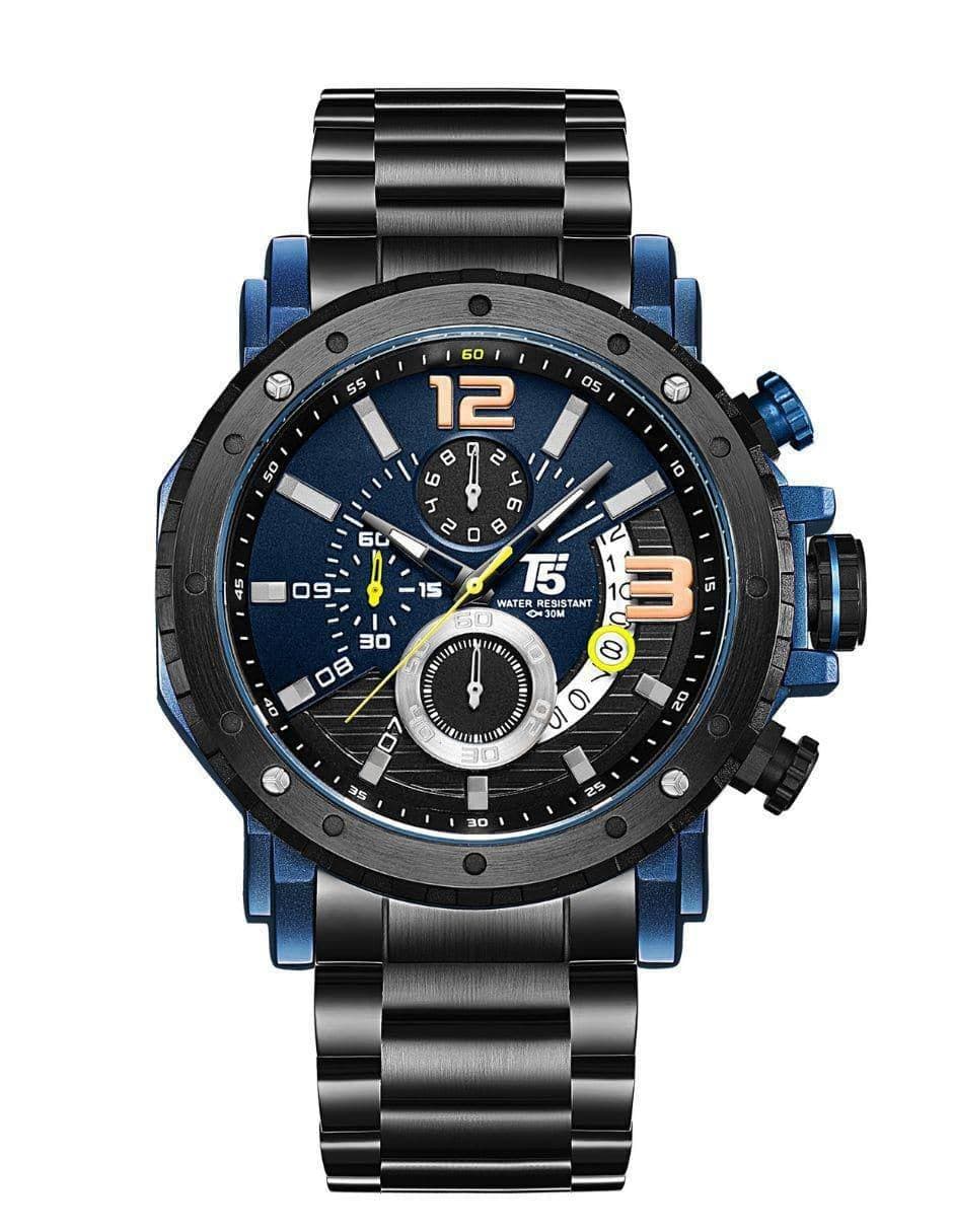 Montre pour Homme T5 H3746G Noir Bleu