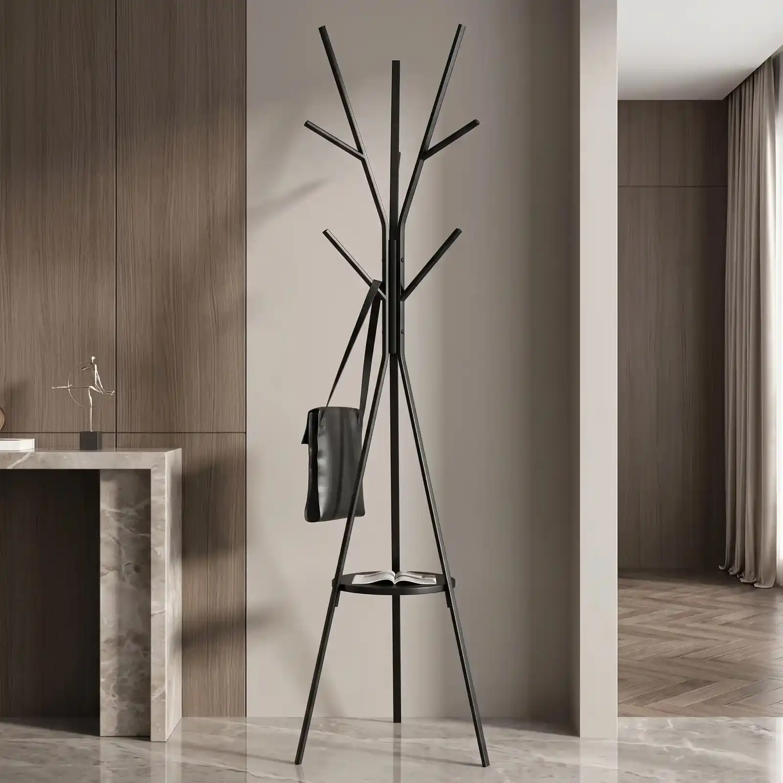 Porte-Manteau Design Arbre en Métal – 175 x 45 cm