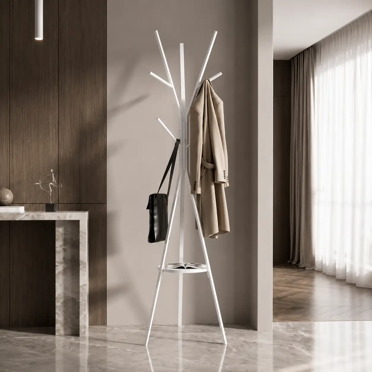 Porte manteaux Arbre Blanc