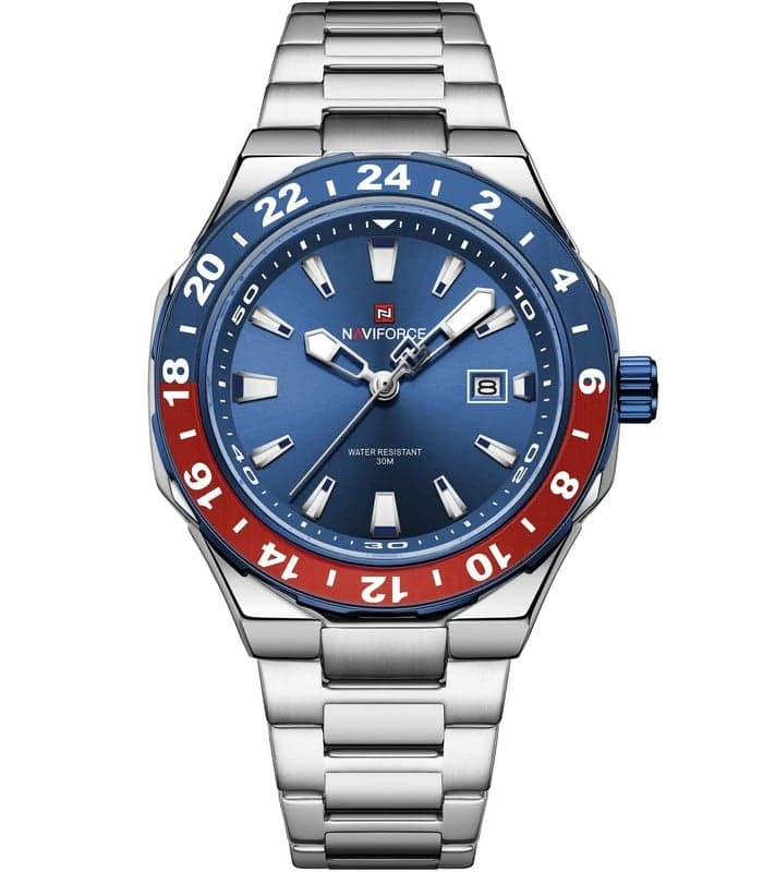 Montre pour Homme Naviforce NF9249 Argent Fond Bleu
