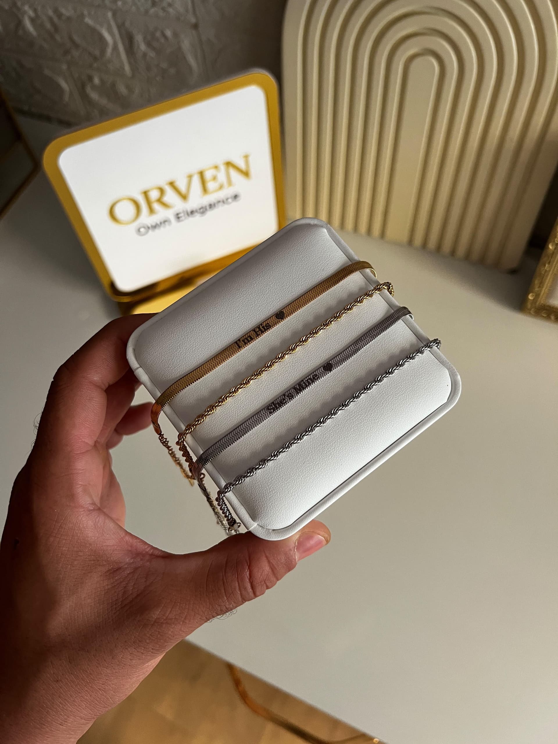 Bracelets Personnalisés Élégance – Doré & Argenté