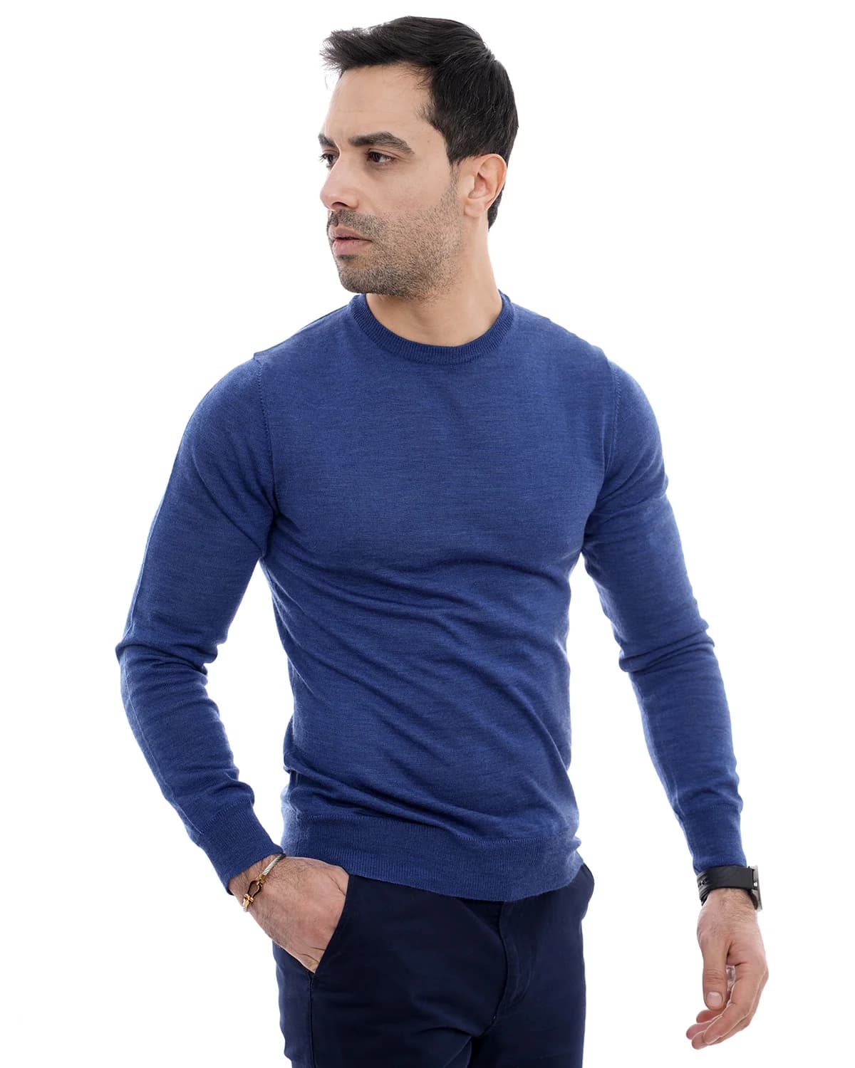 Pull col rond bleu_007-151