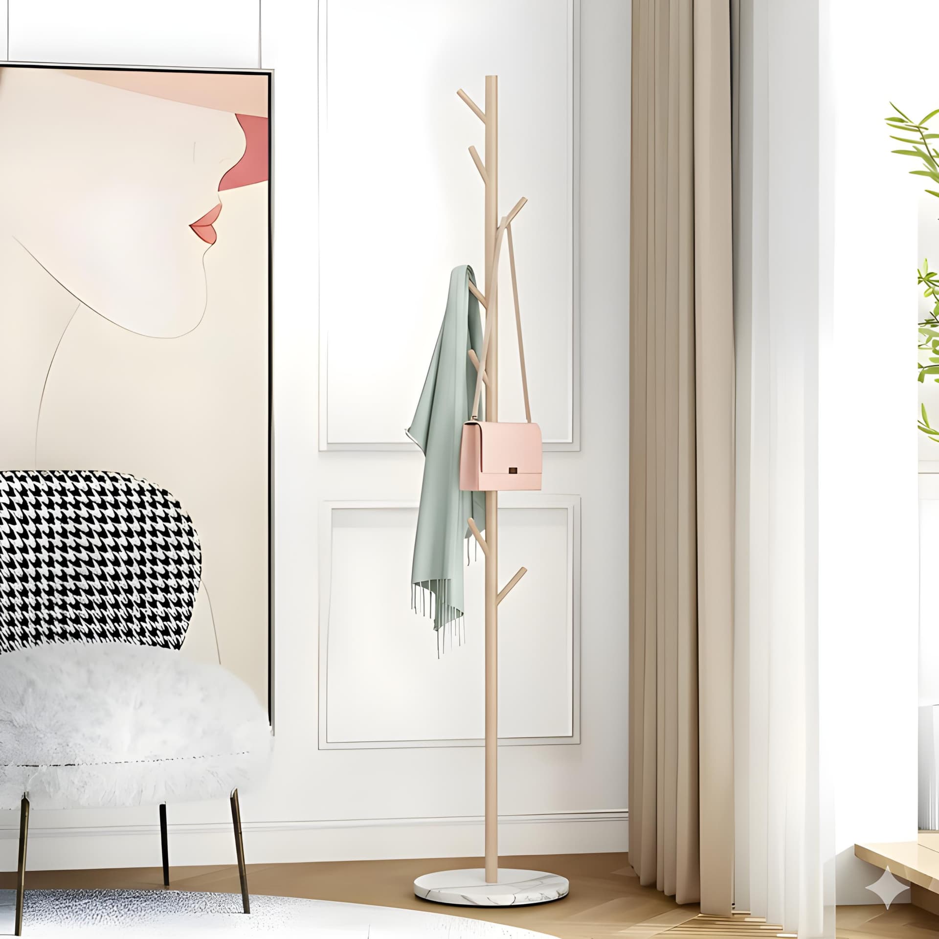 Porte-Manteau Nordik Beige