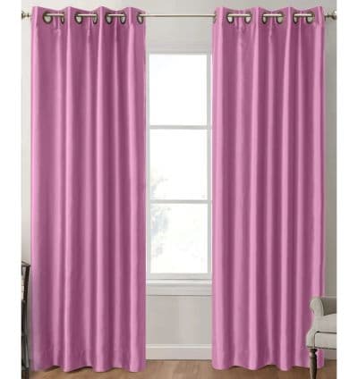 Rideau en satin Rose Dragée