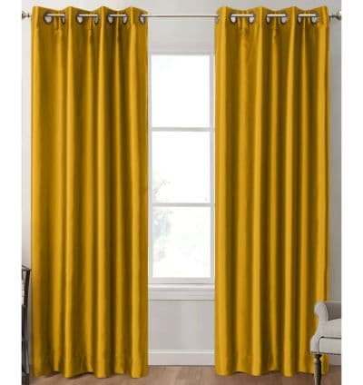 Rideau en satin Doré