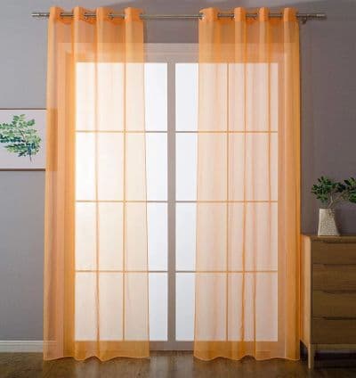 Rideau voilage Orangé