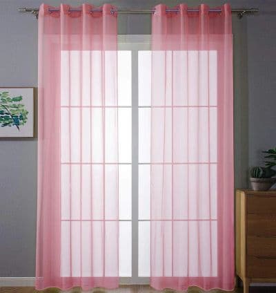 Rideau voilage Rose