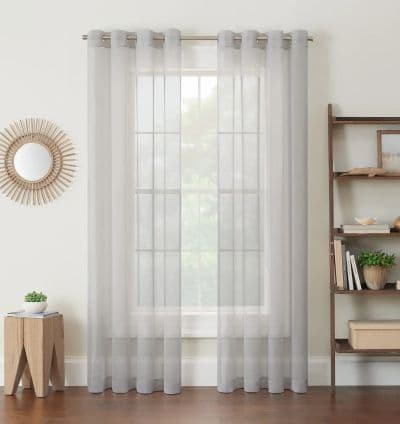 Rideau voilage Gris clair