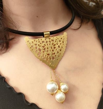 Collier khelel 3 perles