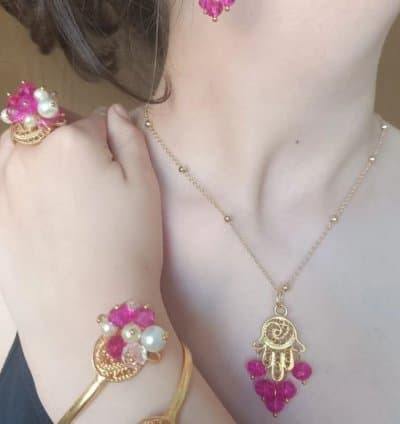 Parure khomsa ROSE