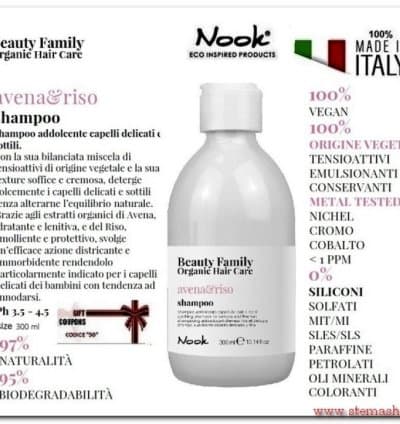 Shampooing avoine et riz cheveux délicats et fins 1000ml