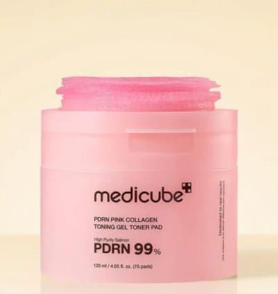 Medicube PDRN pink collagen Toner pads