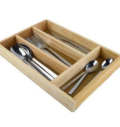 Range couverts en bois