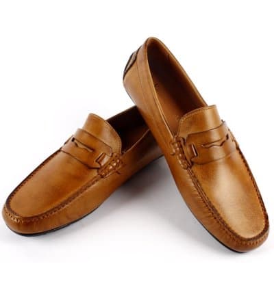 Mocassin Vittorio Freccia Aképa Camel Cuir