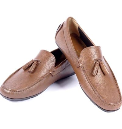 Mocassin Vittorio Freccia Piafette Camel Cuir