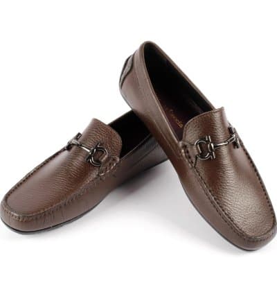Mocassin Vittorio Freccia Pip Marron Cuir